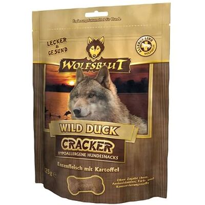Wolfsblut – Wild Duck Cracker Snacks mit natürlichen Zutaten und wertvollen Superfoods für ausgewachsene Hunde. Getreidefreier Hundesnack ohne Zusatzstoffe im Beutel 3x225g Ente Wolfsblut – Wild Duck Cracker Snacks mit natürlichen Zutaten und wertvollen Superfoods für ausgewachsene Hunde. Getreidefreier Hundesnack ohne Zusatzstoffe im Beutel 3x225g Ente