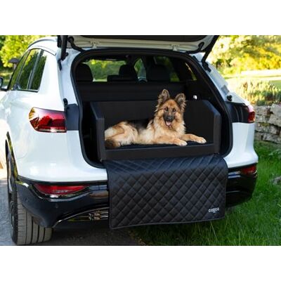 CopcoPet Hundebox Auto Kofferraumschutz Hund mit ladekantenschutz Kofferraum【Mit Tasche】 Kofferraum schutzmatte herausnehmbar Hunde Autositz Wasserabweisend, hundetransportbox 80x55x38cm Schwarz CopcoPet Hundebox Auto Kofferraumschutz Hund mit ladekantenschutz Kofferraum【Mit Tasche】 Kofferraum schutzmatte herausnehmbar Hunde Autositz Wasserabweisend, hundetransportbox 80x55x38cm Schwarz