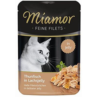 Miamor Feine Filets Thunfisch in Lachsjelly 24x100g Miamor Feine Filets Thunfisch in Lachsjelly 24x100g