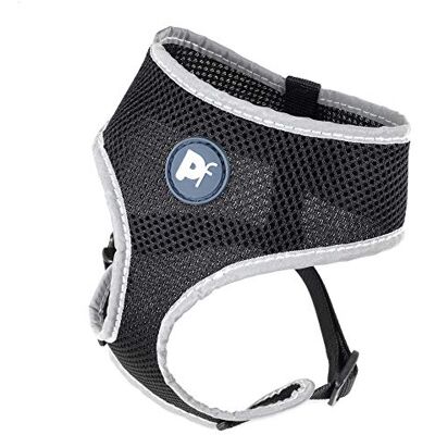 Petface Mittlere Schwarze Reflektierende Hundegeschirr - Geschirr Petface Mittlere Schwarze Reflektierende Hundegeschirr - Geschirr