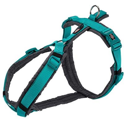 TRIXIE Premium Geschirr Trekking Himmelblau/Grau Himmelblau/Grau, S-M TRIXIE Premium Geschirr Trekking Himmelblau/Grau Himmelblau/Grau, S-M