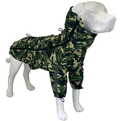 Croci Hunderegenjacke Grün Camouflage - Hund Raincoat Croci Hunderegenjacke Grün Camouflage - Hund Raincoat