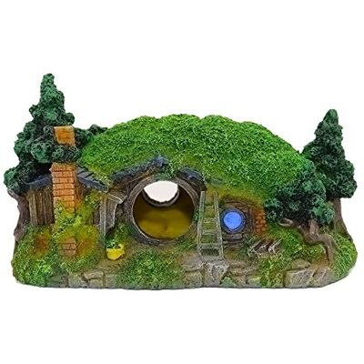 Ulifery Hobbit House Aquarium Dekorationen, natürliche Aquarium Ornament Höhle Reptilienloch Unterschlupf für Betta Versteck/Miniaturgarten, klein Ulifery Hobbit House Aquarium Dekorationen, natürliche Aquarium Ornament Höhle Reptilienloch Unterschlupf für Betta Versteck/Miniaturgarten, klein