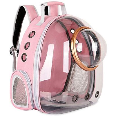 Sipobuy Pet Raum Kapsel Rucksack, Kleine Medium Katze Welpen Hund Träger, Transparent Atmungsaktive Wärme Proof, Pet Träger Für Reise Wandern Zu Fuß Camping (Pink) Sipobuy Pet Raum Kapsel Rucksack, Kleine Medium Katze Welpen Hund Träger, Transparent Atmungsaktive Wärme Proof, Pet Träger Für Reise Wandern Zu Fuß Camping (Pink)