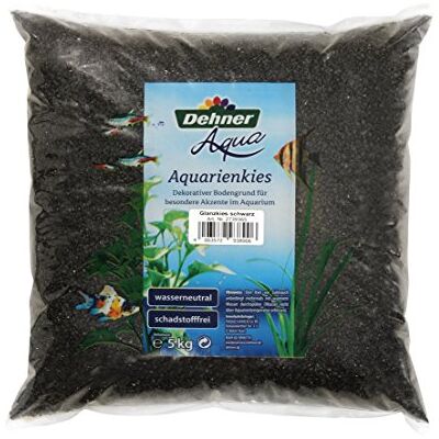 Dehner Aqua Aquarienkies, Glanzkies, Körnung 2 3 mm, 5 kg, schwarz Dehner Aqua Aquarienkies, Glanzkies, Körnung 2 3 mm, 5 kg, schwarz