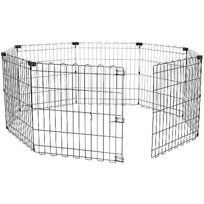 Amazon Laufgehege für Hunde und andere Haustiere Achteckig, faltbar, Metall, ohne Tür, 61 cm, Schwarz Amazon Laufgehege für Hunde und andere Haustiere Achteckig, faltbar, Metall, ohne Tür, 61 cm, Schwarz