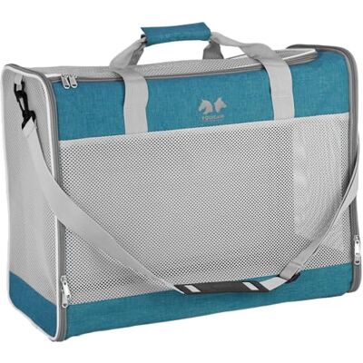 Generic EQUICANI® Hundetasche 55x40x23 cm Flugzeug Faltbare leichte Tragetasche mit Netzstoff, Tragegurt und abnehmbaren Boden für Hund & Katze Haustier Hundetragetasche für Reisen, Auto, Fliegen (Blau) Generic EQUICANI® Hundetasche 55x40x23 cm Flugzeug Faltbare leichte Tragetasche mit Netzstoff, Tragegurt und abnehmbaren Boden für Hund & Katze Haustier Hundetragetasche für Reisen, Auto, Fliegen (Blau)