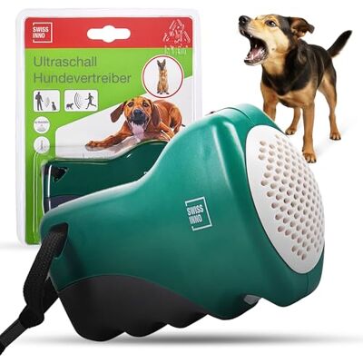 SWISSINNO Hundevertreiber Ultraschall – Handgerät mit bis zu 12 m Reichweite – Batteriebetrieb für mobilen Einsatz beim Joggen Radfahren Spaziergehen oder zur Unterstützung beim Hundetraining SWISSINNO Hundevertreiber Ultraschall – Handgerät mit bis zu 12 m Reichweite – Batteriebetrieb für mobilen Einsatz beim Joggen Radfahren Spaziergehen oder zur Unterstützung beim Hundetraining