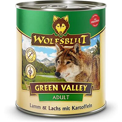 Wolfsblut – Green Valley Adult Nassfutter mit natürlichen Zutaten und Superfoods für ausgewachsene Hunde. Getreidefreies Alleinfutter ohne Zusatzstoffe im Beutel 6x800g Lamm und Lachs Wolfsblut – Green Valley Adult Nassfutter mit natürlichen Zutaten und Superfoods für ausgewachsene Hunde. Getreidefreies Alleinfutter ohne Zusatzstoffe im Beutel 6x800g Lamm und Lachs
