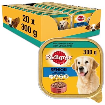 Pedigree -feuchter Lebensmittelschlauch für Erwachsene Hunde, Kalbfleischgeschmack und Vögel (20 x 300g Packung) Pedigree -feuchter Lebensmittelschlauch für Erwachsene Hunde, Kalbfleischgeschmack und Vögel (20 x 300g Packung)