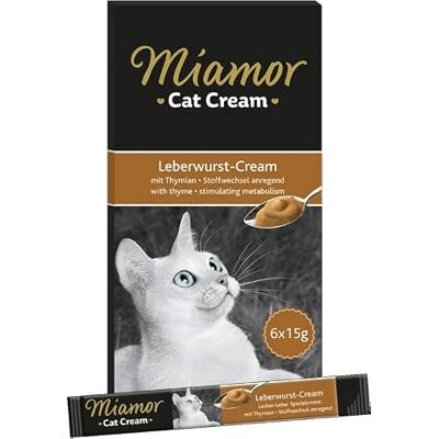 Miamor Cat Snack Leberwurst Cream für Katzen Bundle 11 x 6 x 15g Miamor Cat Snack Leberwurst Cream für Katzen Bundle 11 x 6 x 15g