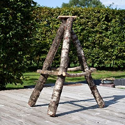 Voss Schwerer Vogelhausständer aus Naturbelassener Birke, 100cm groß, XL Reetdach Vogelhäuser, Vogelhaus Aufsteller für Vogelhäuser Voss Schwerer Vogelhausständer aus Naturbelassener Birke, 100cm groß, XL Reetdach Vogelhäuser, Vogelhaus Aufsteller für Vogelhäuser