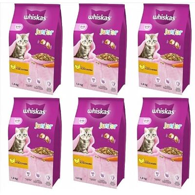 WHISKAS Junior 6x1,4 kg - Katzenfutter WHISKAS Junior 6x1,4 kg - Katzenfutter