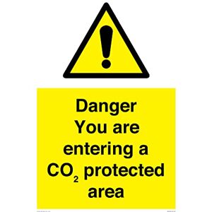Viking Schild "Danger you are entering a CO2 protected area", 400 x 600 mm, A2P Viking Schild "Danger you are entering a CO2 protected area", 400 x 600 mm, A2P