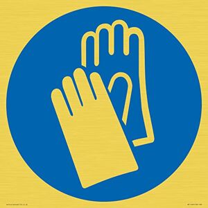 Viking S30 Schild mit Aufschrift "Wear protective gloves wear", 300 x 300 mm Viking S30 Schild mit Aufschrift "Wear protective gloves wear", 300 x 300 mm