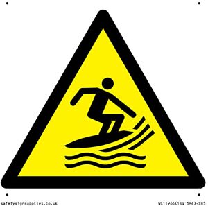 Viking W046 Warnung: Surf Craft Bereich Schild – 85 x 85 mm – S85 Viking W046 Warnung: Surf Craft Bereich Schild – 85 x 85 mm – S85