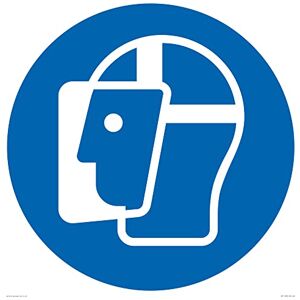 Viking S60 Schild mit Aufschrift Wear a Face Shield, 600 x 600 mm Viking S60 Schild mit Aufschrift Wear a Face Shield, 600 x 600 mm