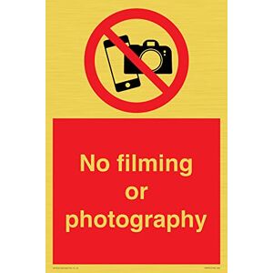Viking Schild "No filming or photograph", 200 x 300 mm, A4P Viking Schild "No filming or photograph", 200 x 300 mm, A4P