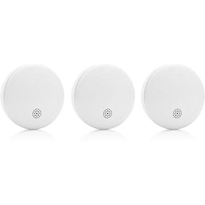 Smartwares Rauchmelder – Q-Gütesiegel, 3er-Paket, 10 Jahre Batterielebensdauer, Prüftaste, 85 dB, RM218/3 Smartwares Rauchmelder – Q-Gütesiegel, 3er-Paket, 10 Jahre Batterielebensdauer, Prüftaste, 85 dB, RM218/3