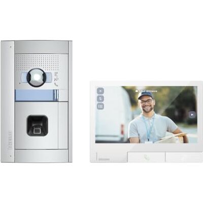 Bticino , CLASSE300X Video Türsprechanlage Set mit SFERA ekey-Fingerprint WLAN 6, 7" Touchscreen Monitor, 2-Draht BUS, Transponder, Weitwinkelkamera, Smart Home App, Farbe: Light, 905288 Bticino , CLASSE300X Video Türsprechanlage Set mit SFERA ekey-Fingerprint WLAN 6, 7" Touchscreen Monitor, 2-Draht BUS, Transponder, Weitwinkelkamera, Smart Home App, Farbe: Light, 905288