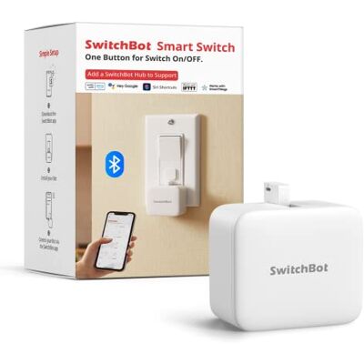 SwitchBot Smart Bluetooth Switch Toggle Machen Sie Schalter intelligent, App- und Timer-Steuerung, fügen Sie Hub Mini hinzu, um es mit Alexa, Google Home und IFTTT Kompatibel zu Machen SwitchBot Smart Bluetooth Switch Toggle Machen Sie Schalter intelligent, App- und Timer-Steuerung, fügen Sie Hub Mini hinzu, um es mit Alexa, Google Home und IFTTT Kompatibel zu Machen