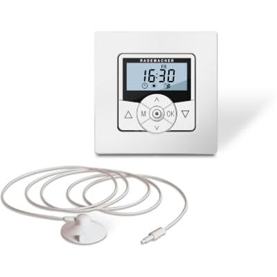 Rademacher Troll Comfort DuoFern 5665-UW, Funk Rollladensteuerung, inkl. S/D Sensor Unterputz – beleuchtetes Display – mit Zeit- & Sonnenautomatik – fernbedienbar & Smart Home fähig – Made in Germany Rademacher Troll Comfort DuoFern 5665-UW, Funk Rollladensteuerung, inkl. S/D Sensor Unterputz – beleuchtetes Display – mit Zeit- & Sonnenautomatik – fernbedienbar & Smart Home fähig – Made in Germany