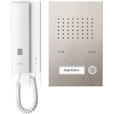 Ritto Türsprechanlage, Acero pur, RGE1818125 Audio Set für 1-Familienhaus, Edelstahl Ritto Türsprechanlage, Acero pur, RGE1818125 Audio Set für 1-Familienhaus, Edelstahl