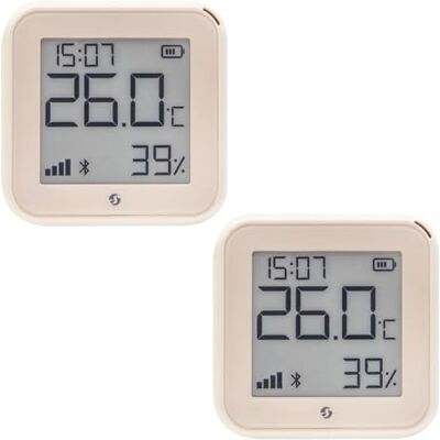 Shelly H&T Gen 3 Ivory 2er Pack Wi-Fi und Bluetooth Temperatur&Luftfeuchtigkeitssensor Hausautomation Kein Hub erforderlich Lange Batterielebensdauer Wandmontierbar Shelly H&T Gen 3 Ivory 2er Pack Wi-Fi und Bluetooth Temperatur&Luftfeuchtigkeitssensor Hausautomation Kein Hub erforderlich Lange Batterielebensdauer Wandmontierbar