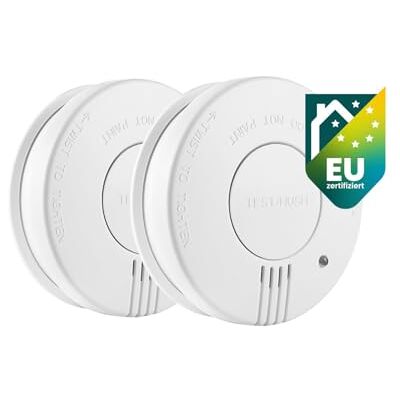 Smartwares FSM-11517 Rauchmelder - Photoelektrisch, Set aus 2, 85 dB Smartwares FSM-11517 Rauchmelder - Photoelektrisch, Set aus 2, 85 dB
