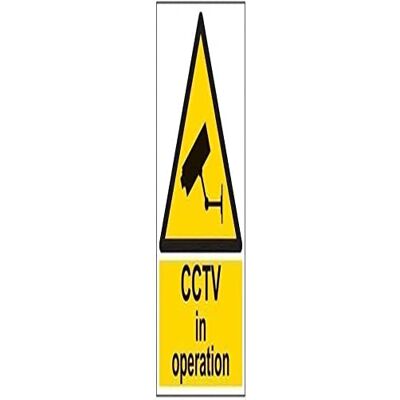 VSafety 63002bc-s "CCTV in Operation" Achtung Allgemeine Schild, selbstklebend, Porträt, 300 mm x 400 mm, schwarz/gelb VSafety 63002bc-s "CCTV in Operation" Achtung Allgemeine Schild, selbstklebend, Porträt, 300 mm x 400 mm, schwarz/gelb