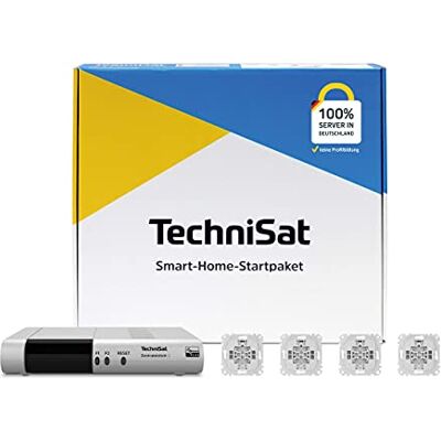 TechniSat Smart-Home Startpaket Rollladen M2 – Set mit Zentraleinheit 2 und 4-mal Rollladen-Unterputzeinsatz (Z-Wave Funktechnologie, smarte Steuerung per App, kompatibel mit Merten Schalterprogramm) TechniSat Smart-Home Startpaket Rollladen M2 – Set mit Zentraleinheit 2 und 4-mal Rollladen-Unterputzeinsatz (Z-Wave Funktechnologie, smarte Steuerung per App, kompatibel mit Merten Schalterprogramm)