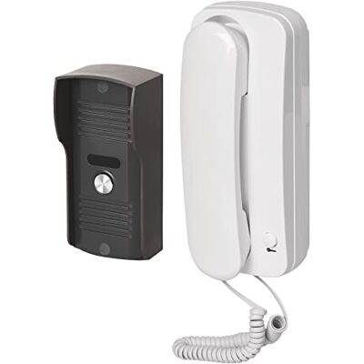 Emos Audio-Türsprechanlage Set zur Aufputzmontage, Elegantes Design, Audio-Kit/Gegensprechanlage mit Türöffner-Möglichkeit, einfach zu bedienen Emos Audio-Türsprechanlage Set zur Aufputzmontage, Elegantes Design, Audio-Kit/Gegensprechanlage mit Türöffner-Möglichkeit, einfach zu bedienen
