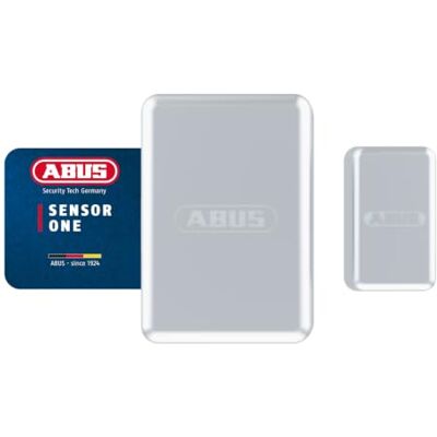 Abus Öffnungsmelder Sensor One für Türen und Fenster Smarter Fenster- und Türsensor mit App-Steuerung Push-Nachrichten und Statusanzeige Silber Abus Öffnungsmelder Sensor One für Türen und Fenster Smarter Fenster- und Türsensor mit App-Steuerung Push-Nachrichten und Statusanzeige Silber