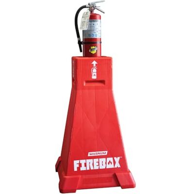 MAGNUM TOOL MAGNUM Firebox, Tragbarer Feuerlöscherständer, OSHA-konform, Notfall-Feuerlöscher-Sicherheitsstation Ständer für Baustellen, einfach zu montieren und zu demontieren, hält bis zu 13,6 kg MAGNUM TOOL MAGNUM Firebox, Tragbarer Feuerlöscherständer, OSHA-konform, Notfall-Feuerlöscher-Sicherheitsstation Ständer für Baustellen, einfach zu montieren und zu demontieren, hält bis zu 13,6 kg