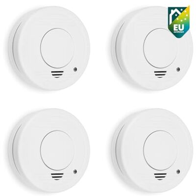 Smartwares Rauchmelder Optischer Sensor TÜV geprüft Auswechselbare Batterie 1 Jahr Testtaste 85 dB 10.100.41, Weiß Smartwares Rauchmelder Optischer Sensor TÜV geprüft Auswechselbare Batterie 1 Jahr Testtaste 85 dB 10.100.41, Weiß