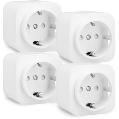 Smarter Stecker, Matter-kompatibel, Kompatibel mit Amazon Alexa, Google Home, Apple HomeKit, Matter-Hub erforderlich, Nur 2,4GHz-WLAN, Weiß, 4er-Pack Smarter Stecker, Matter-kompatibel, Kompatibel mit Amazon Alexa, Google Home, Apple HomeKit, Matter-Hub erforderlich, Nur 2,4GHz-WLAN, Weiß, 4er-Pack