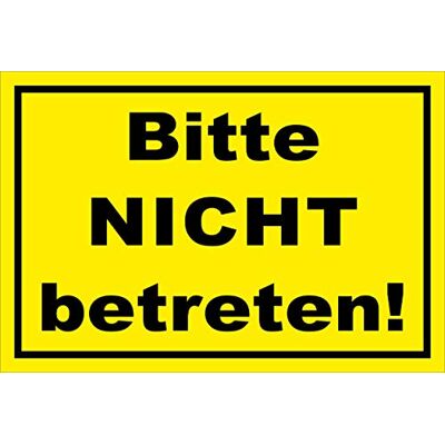 Melis-Folienwerkstatt Schild Bitte Nicht betreten 30x20cm 3mm Aluverbund – 20 VAR S00100-014-C Melis-Folienwerkstatt Schild Bitte Nicht betreten 30x20cm 3mm Aluverbund – 20 VAR S00100-014-C