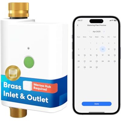 meross Bewässerungscomputer WLAN Hub MSH450/MSH400 Erforderlich Automatische Bewässerung APP Steuerung Regenverzögerung & Wasserverbrauchsmonitor kompatibel mit HomeKit, Alexa & Google Home meross Bewässerungscomputer WLAN Hub MSH450/MSH400 Erforderlich Automatische Bewässerung APP Steuerung Regenverzögerung & Wasserverbrauchsmonitor kompatibel mit HomeKit, Alexa & Google Home