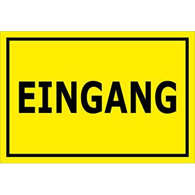 Melis-Folienwerkstatt Schild Eingang 30x20cm 3mm Hartschaum – S00085-095-C 20 Var Melis-Folienwerkstatt Schild Eingang 30x20cm 3mm Hartschaum – S00085-095-C 20 Var