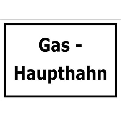 Melis-Folienwerkstatt Schild Gas-Haupthahn – 15x10 cm – 3mm Aluverbund – mehrere Größen/Materialien Melis-Folienwerkstatt Schild Gas-Haupthahn – 15x10 cm – 3mm Aluverbund – mehrere Größen/Materialien