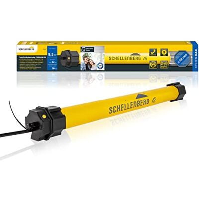 Schellenberg 21220 Rolladenmotor mit Funk neue Generation, 20 Nm, bis 8,5 m² Fläche, Funk Endlageneinstellung, für 60 mm Welle, 868,4 MHz Frequenz Schellenberg 21220 Rolladenmotor mit Funk neue Generation, 20 Nm, bis 8,5 m² Fläche, Funk Endlageneinstellung, für 60 mm Welle, 868,4 MHz Frequenz