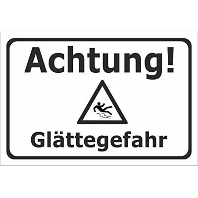 Melis-Folienwerkstatt Schild Achtung Glättegefahr 15x10cm Bohrlöcher 3mm Aluverbund – 20 VAR S00018-035-A Melis-Folienwerkstatt Schild Achtung Glättegefahr 15x10cm Bohrlöcher 3mm Aluverbund – 20 VAR S00018-035-A