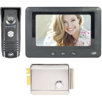 PNI Video‑Türsprechanlagen‑Set DF930 mit 1 Monitor, 7‑Zoll‑LCD‑Display (800×480) und elektromagnetischem Türschloss H1073A PNI Video‑Türsprechanlagen‑Set DF930 mit 1 Monitor, 7‑Zoll‑LCD‑Display (800×480) und elektromagnetischem Türschloss H1073A