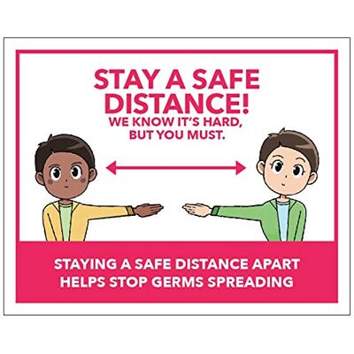 Caledonia Signs Stay a safe distance We know it's hard but you must Caledonia Signs Stay a safe distance We know it's hard but you must