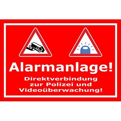 Melis-Folienwerkstatt Schild Alarmanlage Videoüberwachung – 30x20 cm – Aufkleber – mehrere Größen/Materialien Melis-Folienwerkstatt Schild Alarmanlage Videoüberwachung – 30x20 cm – Aufkleber – mehrere Größen/Materialien