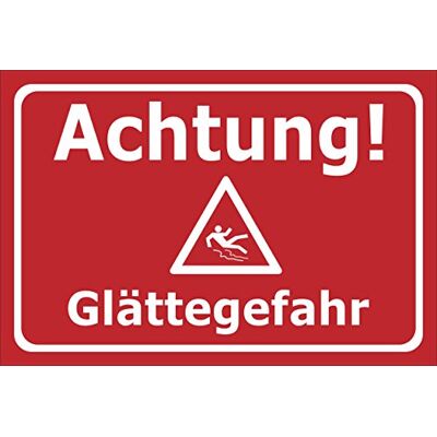 Melis-Folienwerkstatt Schild Achtung Glättegefahr 15x10cm 3mm Hartschaum – 20 VAR S00018-035-D Melis-Folienwerkstatt Schild Achtung Glättegefahr 15x10cm 3mm Hartschaum – 20 VAR S00018-035-D