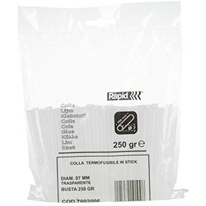 Rapid Heißklebesticks Transparent Universal, 250g Klebesticks 100mm Länge, Universeller Heiβkleber, für Heißklebepistole 7mm Rapid Heißklebesticks Transparent Universal, 250g Klebesticks 100mm Länge, Universeller Heiβkleber, für Heißklebepistole 7mm