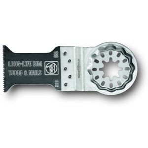 Fein E-Cut Long-Life-Sägeblatt, Ve. 5 St., Breite 20 mm, Länge 34 mm, Aufnahme Starlock, Bi-Metall mit geschränkter Holzverzahnung Fein E-Cut Long-Life-Sägeblatt, Ve. 5 St., Breite 20 mm, Länge 34 mm, Aufnahme Starlock, Bi-Metall mit geschränkter Holzverzahnung