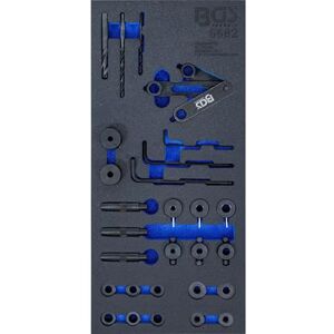 BGS 6682 Werkstattwageneinlage 1/3: Zylinderkopf-Bohrlehren-Werkzeug-Satz 28-tlg BGS 6682 Werkstattwageneinlage 1/3: Zylinderkopf-Bohrlehren-Werkzeug-Satz 28-tlg