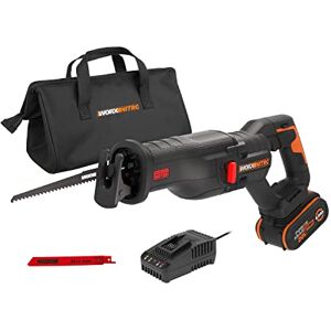 WORX WX516 Nitro Akku-Säbelsäge 20V leistungsstark bürstenloser Motor schneller Sägelblattwechsel variable Schnittgeschwindigkeit LED Licht inkl. 4Ah Akku, Schnellladegerät & 2 Sägeblätte WORX WX516 Nitro Akku-Säbelsäge 20V leistungsstark bürstenloser Motor schneller Sägelblattwechsel variable Schnittgeschwindigkeit LED Licht inkl. 4Ah Akku, Schnellladegerät & 2 Sägeblätte